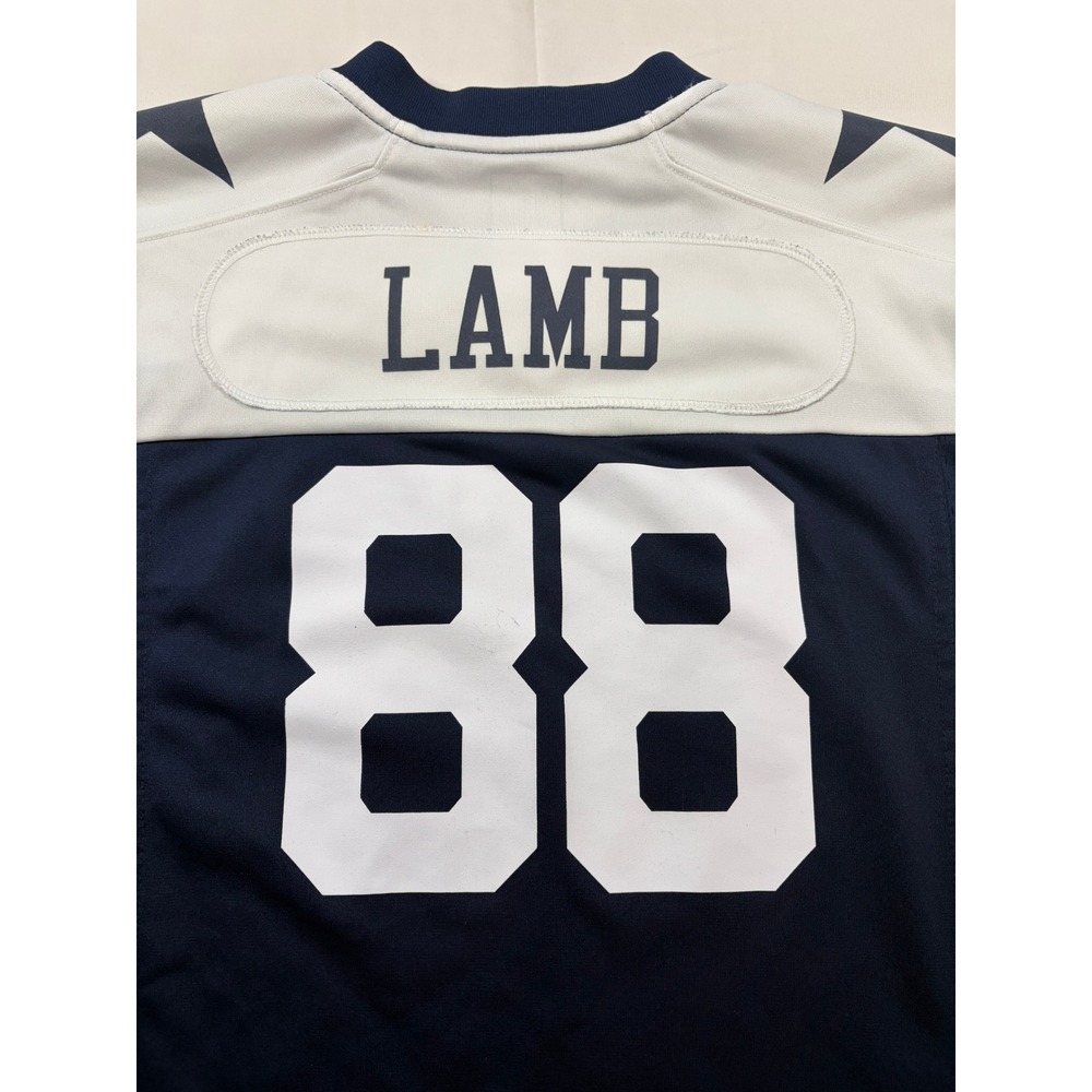 Nike Dallas Cowboys CeeDee Lamb 88 NFL Jersey Navy Blue White Youth Large 14/16